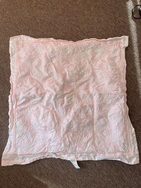 2 Simply Shabby Chic Pale Pink Embroidered Decorative Pillow Sham